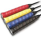 Vigo Sports rutschfeste Premium Griffbänder – Anti Rutsch Overgrip Bänder für Tennis, Badminton & Squash Schläger – Mega Grip Griffband für Dein Racket! (Gelb)