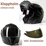 CMX Klapphelm Matt Schwarz mit Getönten Ersatzvisier S