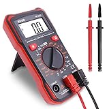 Digital Multimeter Durchgangsprüfer Multimeter Voltmeter, AC/DC Multi Tester Spannung, Strom, Widerstand, 2 Jahre Garantie von BEVA