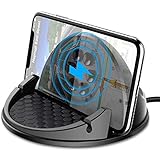 Beeasy 15W Fast Wireless Charger Auto, Qi Induktive Ladestation Fast Charge Handyhalter fürs Auto kfz Kabelloses Ladegerät Kompatibel mit Smartphone Samsung iPhone 12 11 Pro XS Max XR X 8 Plus