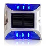 D DOLITY 1x Solarleuchten Solar Bodenstrahler Bodenleuchte Solarleuchte Solarlampe Gartenleuchte Außenleuchte Teichbeleuchtung - Blau