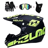 SK-LBB Motocross MX Helme Motorrad Crosshelme City Helme Motorrad Motocross Motorradhelme & Handschuhe & Schutzbrillen D.O.T Standard Kinder Quad Bike ATV Go-Kart-Helm (S)