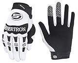 Seibertron Herren Handschuhe Dirtpaw Race Fahrrad Handschuhe sporthandschuhe für Radsport MTB Mountainbike Outdoor Sport Bike Gloves (weiß, L)