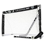 Franklin Sports NHL Team Lizenzprodukt Knie-Hockey-Set – inkl. 2 Mini Hockey Sticks und One Schaum Mini Hockey Ball, Unisex, Los Angeles Kings