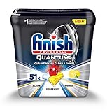 Finish Powerball Quantum Ultimate Spülmaschinetabs - 51 Zitrone Tabs Lemon Citrus, 1790 g