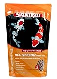 Velda SaniKoi 124630 Winterfutter für Teichfische, Sinkend, 6 mm, All Season Wheat Germs, 3 l