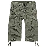 Wombat by BRANDIT Urban Legend 3/4 Cargo Short Herren Übergrößen, Olive, 5XL