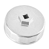 KKmoon 74mm 14 F Ölfilterschlüssel Werkzeug Ölfilter-Entfernungswerkzeug 903 Silber für VW Mercedes Benz Audi Porsche