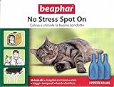 Beaphar No Stress Spot On Beruhigungsmittel für Haustiere, 3 Flakons mit je 0,4 ml, ideal für den Urlaub, 100% natürlich, mit Baldrian