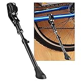 YYQX Bike Fahrradständer, Seitenständer Faltbarer Einstellbarer Universal Ständer mit Anti-Rutsch Gummifuß Aluminiunlegierung für Mountainbike, Rennrad, Fahrräder und Klapprad (A)