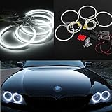 AUDEW Angel Eyes Set LED Standlicht Ringe Scheinwerfer 6500K Weiß CCFL für BMW E36 E39 E46 Models