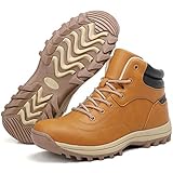 Sixspace Wanderschuhe Herren Damen Trekkingstiefel wasserdichte Sportschuhe Freizeitschuhe rutschfeste Wanderstiefel Outdoor Sportliche Hiking Trekking Walkingschuhe（Braun, 38 EU