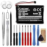 CELLONIC® Qualitäts Akku kompatibel mit Garmin Zumo 390, Zumo 350, Zumo 340 (010-01043-01, 020-00218-05), 361-00059-00 1800mAh + Werkzeug-Set Ersatzakku Batterie