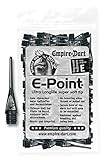 Empire Dart Softdartspitzen - E-Point - 1/4' - lang - schwarz - 100 Stück