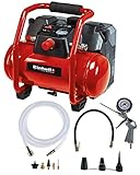 Einhell Akku-Kompressor TE-AC 36/6/8 Li OF Set Power X-Change (2x18V, Li-Ion, max. 8 bar, 6 Liter-Tank, ölfreier Motor, inkl. Zubehör, ohne Akku und Ladegerät)