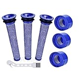 Artraise V8 Filter für Dyson 3 HEPA-Nachmotorfilter-Kit & 3 Vorfilter V8 V7 Ersatzfilterkit für Dyson Animal und Absolute Cordless Staubsauger # DY-96566101, DY-96747801