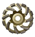 125 mm Diamant Schleiftopf, Turbo Schrägsegmente, grosse Absaugöffnungen, Beton, Estrich, Granit, Fliesenkleber, PREMIUM 16 Segmente