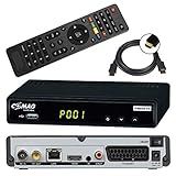 netshop 25 Set: Comag SL65T2 DVB-T2 Receiver (3 Monate FREENET TV) + HDMI Kabel, HDTV, PVR Ready, HD USB Mediaplayer, HDMI & SCART Ausgang, schwarz