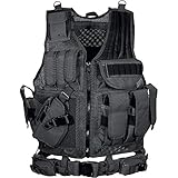 UTG Erwachsene für Linkshänder Taktische Weste, Schwarz, One Size