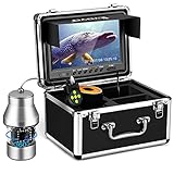 Eyoyo Unterwasser-Angelkamera Video Fischfinder DVR-Funktion 9 Zoll Großer Farbbildschirm 360 ° Horizontale Schwenkkamera 1000 TVL mit 18 Infrarot-IR-Lichtern 30 M Kabel für See Seeboot Eisfischen