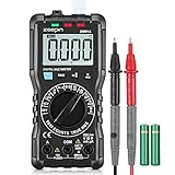 Digital Multimeter Zeepin Digitales Mehrfachmessgerät 9999 Zähler Multitestgerät Spannungsprüfer Automatisch Umschaltendes Elektronisches Messgerät mit LCD-Anzeige und Hintergrundlicht