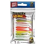 10 Mini Gummifische Kunstköder Jig Drop Shot Köder Forelle , länge:5cm;Behr farben:multicolor