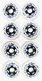 Kryptonics 4er 8er Set Volcan White Rollen 80mm/84A Inliner Skates Allround 18-N4 (4er Set Rollen)