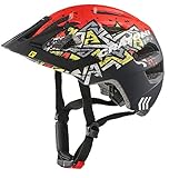 Cratoni Maxster Pro wild Jugendhelm mit Rücklicht Fahrradhelm Allround Kinderhelm (wildes rot, S/M (51-56 cm))