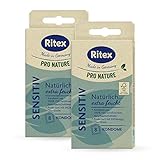 Ritex Pro Nature Sensitiv Kondome, extra feucht, 16 Stück, Made in Germany