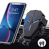 Avolare Wireless Charger Auto, 10 W Kabelloses Auto Ladegerät Qi Auto Handyhalterung Kfz Induktive Ladestation Lüftung Schnellladung für iPhone SE 11 Pro/Xs Max/XR/XS/X/8 Galaxy S20/S10/S10+/S9/S8