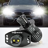 YuanGu LED Angel Eyes Lichter, Auto-Halo-Ring-Markierungsbirnen, Tagfahrlicht, CREE 20 W, Xenon-Weiß, mit CE-Kennzeichnung, CAN-Bus, fehlerfrei für E90 E91