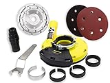 #3 FANZTOOL universal Absaughaube für Winkelschleifer 125mm + Schleifmittel-Set