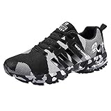 Patifia Sportschuhe Männer, Herren Gewebter Camouflage Mesh Atmungsaktiver Sneaker Laufschuhe Outdoor Slip On Sportschuhe Freizeitschuhe Keep Running Turnschuhe Freizeitschuhe