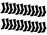 6 | 12 | 24 Paar Socken Herren Schwarz Baumwolle (43-46, 24 Paar | Schwarz)