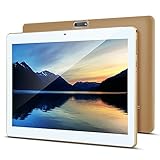 Tablet 10 Zoll Android 8.0, Padgene Android Tablet PC 10,1 Zoll Quad Core IPS HD Pad mit 2G RAM 32G Speicher Dual SIM Slots Dual Kamera WiFi/3G Entsperrt Bluetooth 4,0 GPS Telefonfunktion(Gold)