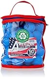 Second Chance 50 Lake Golfbälle und PVC Aufbewahrungstasche, roter und Blauer PVC Bag
