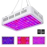 Roleadro LED Pflanzenlampe 1000W Pflanzenlicht Vollspektrum mit VEG / BLOOM Fuctoion LED Grow Light mit IR UV Licht für Gewächshaus Pflanzen Gemüse und Blüte