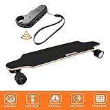 Laiozyen Longboard Elektromotor Skateboard E Skateboard, Longboard LG-Akku mit Fernbedienung, 20Km/h Skaten Cruiser Boards (Schwarz)