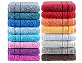 Milano de luxe Handtücher BIO-Baumwolle, extra schwere Qualität, 600 g/m2, by NATURA WALK - Farbe 081 anthrazit, Grösse Handtuch 50x100 cm
