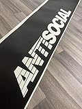 myrockshirt Antisocial Plus Blendstreifen 130 cm Aufkleber,Sticker,Decal,Autoaufkleber,UV&Waschanlagenfest,Profi-Qualität