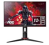 AOC Gaming 24G2U5 - 24 Zoll FHD Monitor, 75 Hz, 1ms, FreeSync (1920x1080, HDMI, DisplayPort, USB Hub) schwarz/rot