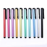 Yizhet 10x universal Stylus Stift Touch Pen Eingabestift mit Clip Design für iPhone iPad Samsung Galaxy und alle Smartphone Handy Tablet mit kapazitiven Touchscreen (10 Stücke)