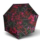 Knirps T.050 medium Manual Taschenschirm/Regenschirm, Mariah (Violett / Rot / Grün), 89 cm