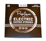 ProJam E-Gitarrensaiten - Premium Stahl-Nickel - E Gitarren Saiten Set - E Gitarre Saite - 6 Saiten