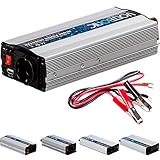 VOLTRONIC® MODIFIZIERTER Sinus Spannungswandler 600W mit E-Kennzeichen, 24V auf 230V, USB, Stromwandler Inverter Wechselrichter Auto PKW