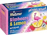 Meßmer Miami Vibes | Himbeere & Lemon | 20 Teebeutel | Glutenfrei | Laktosefrei | Vegan, 50 g