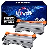 Uniwork TN2220 TN2010 Kompatibel Toner Ersatz für Brother TN-2220 TN-2010 für Brother MFC-7360N HL-2130 HL-2240 MFC-7460DN DCP-7055 HL-2240D HL-2250DN HL-2270DW DCP-7060D 7070DW FAX-2840, 2 Schwarz