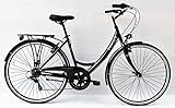 28 Zoll Damen City Fahrrad CITYFAHRRAD DAMENFAHRRAD CITYRAD DAMENRAD Rad Bike Beleuchtung Shimano 18 Gang Balmoral Lady Schwarz