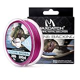 Maximumcatch Fliegenschnüre Backing Fliegenfischen Geflochtene Schnüre 20/30lb,100/300yards (Lila, 20lb,100yards)