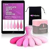 Deluxe Kegel Gewichtsbälle - Beckenboden Straffung & Stärkung der Blasenkontrolle - Verhindern Prolaps - 6er Set für Anfänger bis Fortgeschrittene mit GRATIS E-Book